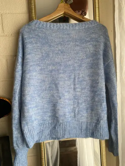 Suéter de lana azul GAP para mujer - miniatura 3