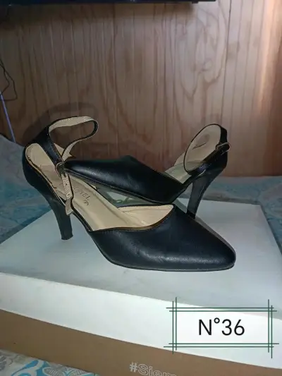 Zapatos de tacón negro talla 36 - miniatura 1