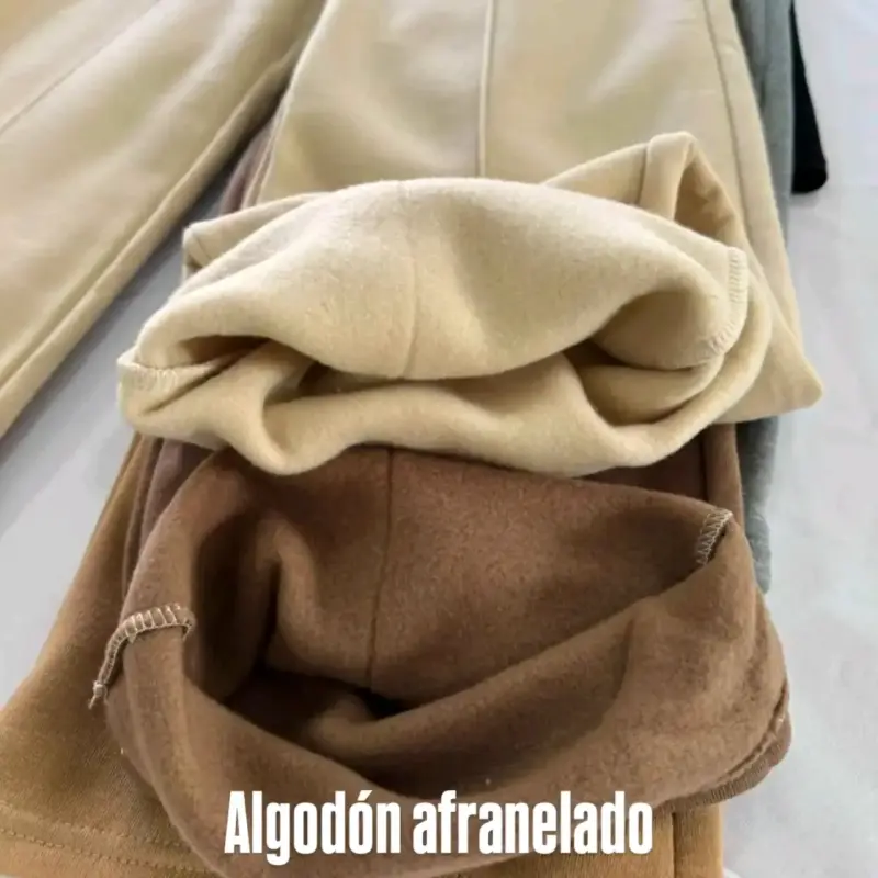 Pantalones estilo Zara Palazzo beige - 2
