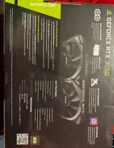 NVIDIA MSI GeForce RTX 3050 de 8GB - miniatura 3