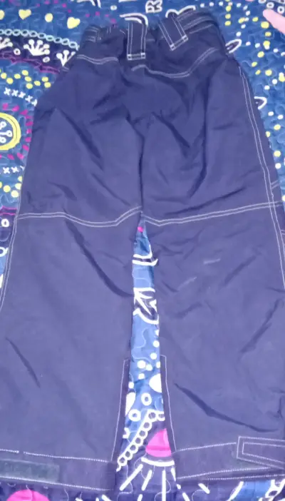 Pantalones de nieve azul con costuras reforzadas - miniatura 2