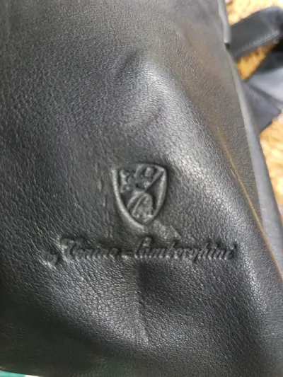 Bolso de cuero marca de lujo Tonino Lamborghini - miniatura 2