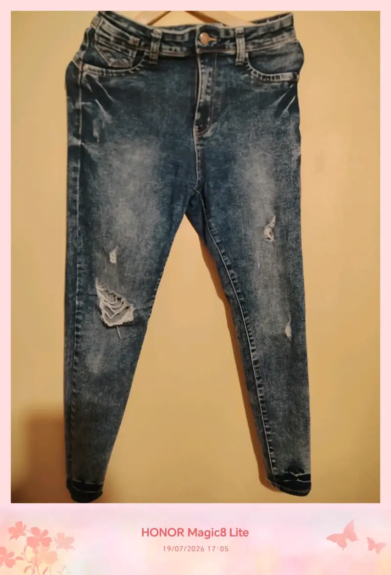 Lote de jeans pitillo desgastados para mujer - 1