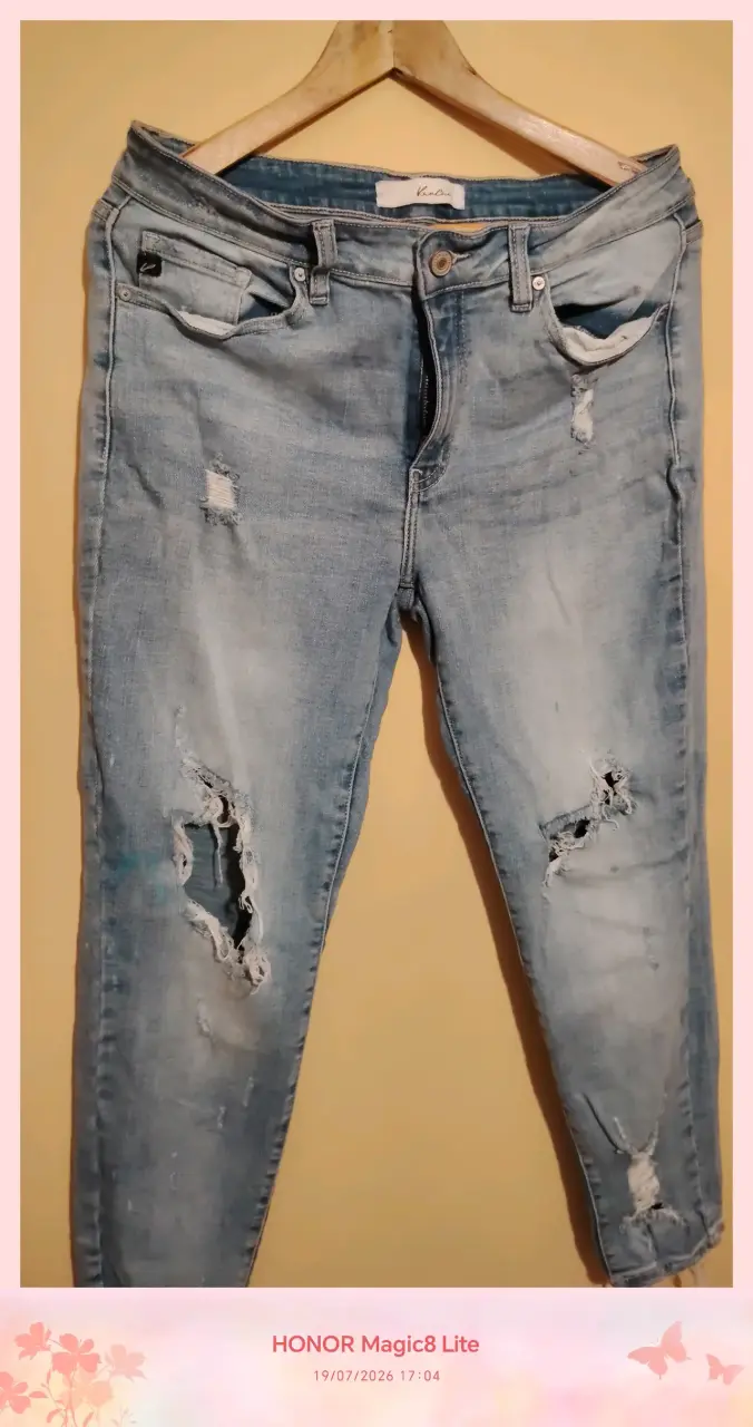 Lote de jeans pitillo desgastados para mujer - 2