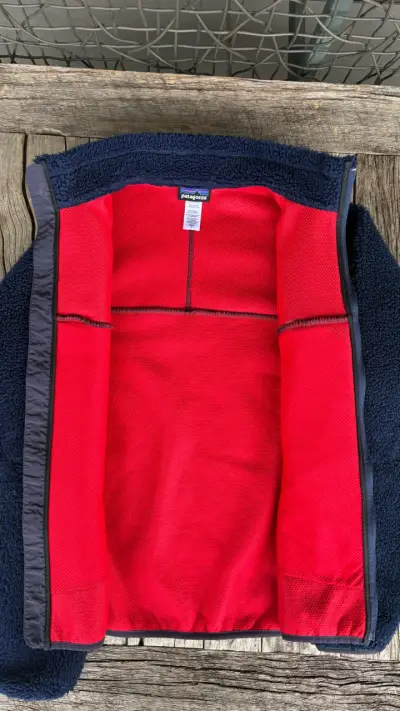 Chaqueta polar azul Patagonia con bolsillo - miniatura 4