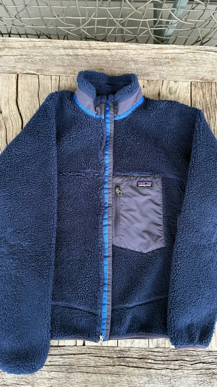 Chaqueta polar azul Patagonia con bolsillo - 5