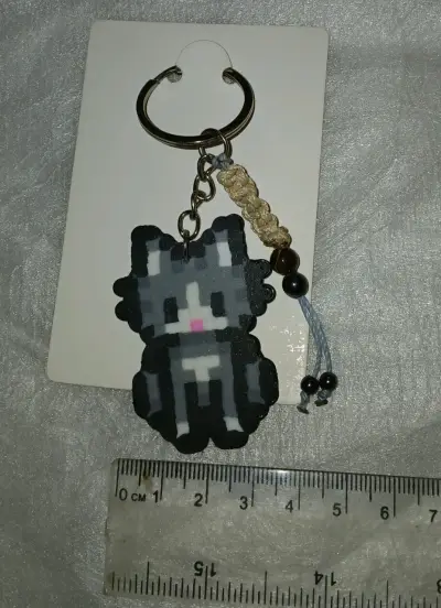 Llavero pixel art gato/ Stardew Valley - miniatura 3