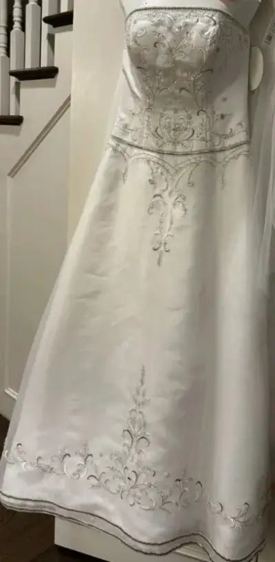 Vestido de novia Oley Gowns Cassini Collection blanco - miniatura 3