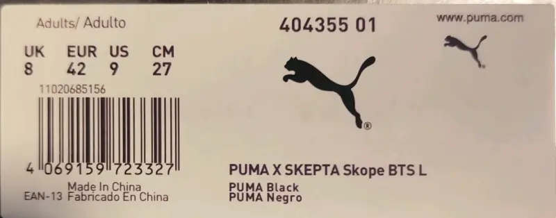 Zapatillas deportivas negras Puma unixex - 3