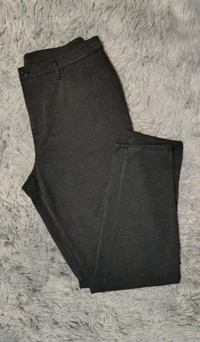 Pantalones de mujer gris oscuro cómodos - miniatura 1