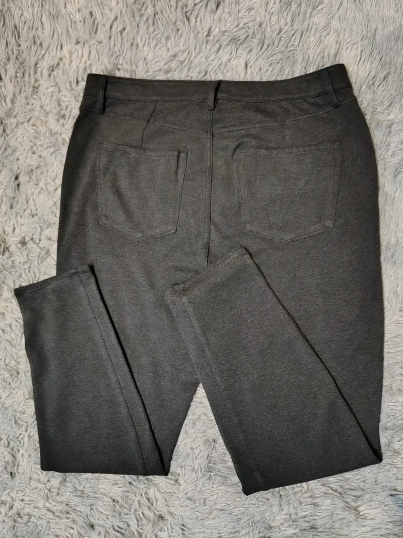 Pantalones de mujer gris oscuro cómodos - 2