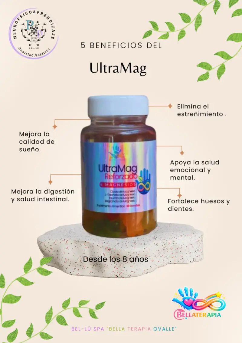 Suplemento Alimenticio UltraMag Reforzado Magnesio
