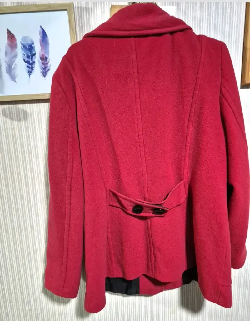 Chaqueta de cuero sintético con forro de lana - 5