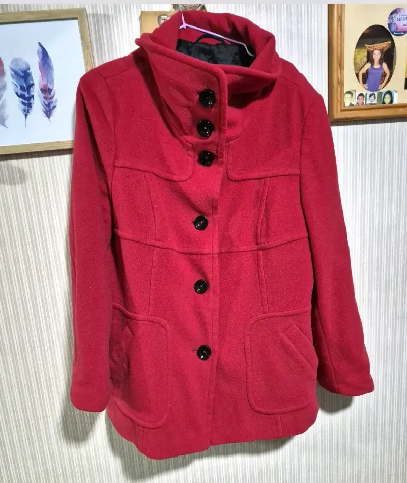 Chaqueta de cuero sintético con forro de lana - 6