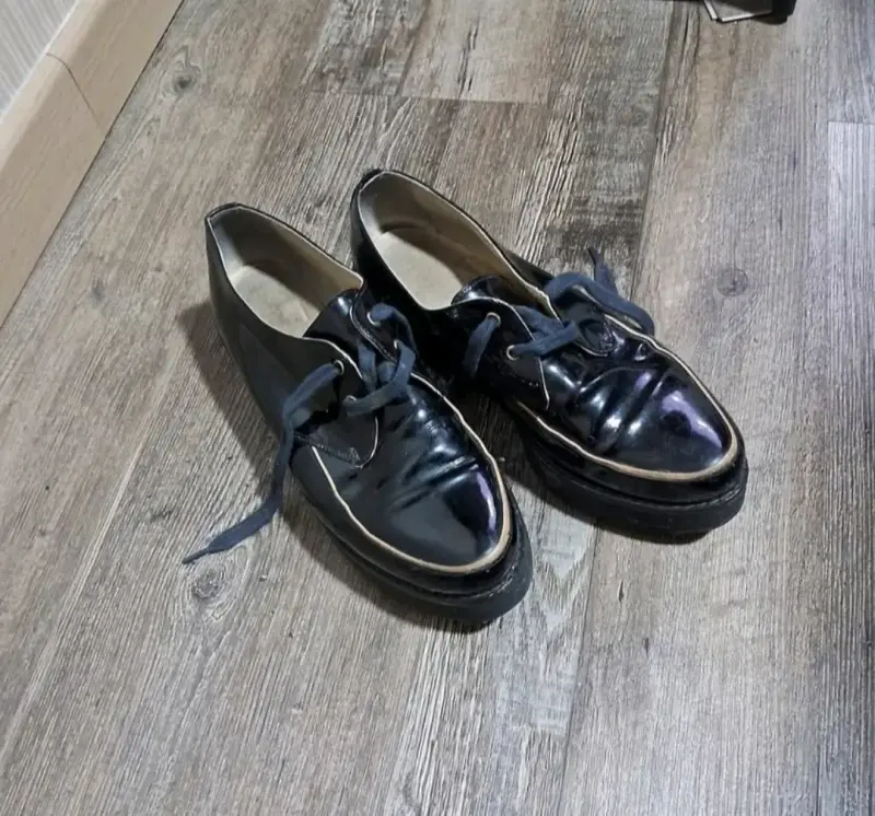 Botines de cuero burdeos con tacón para mujer - 3