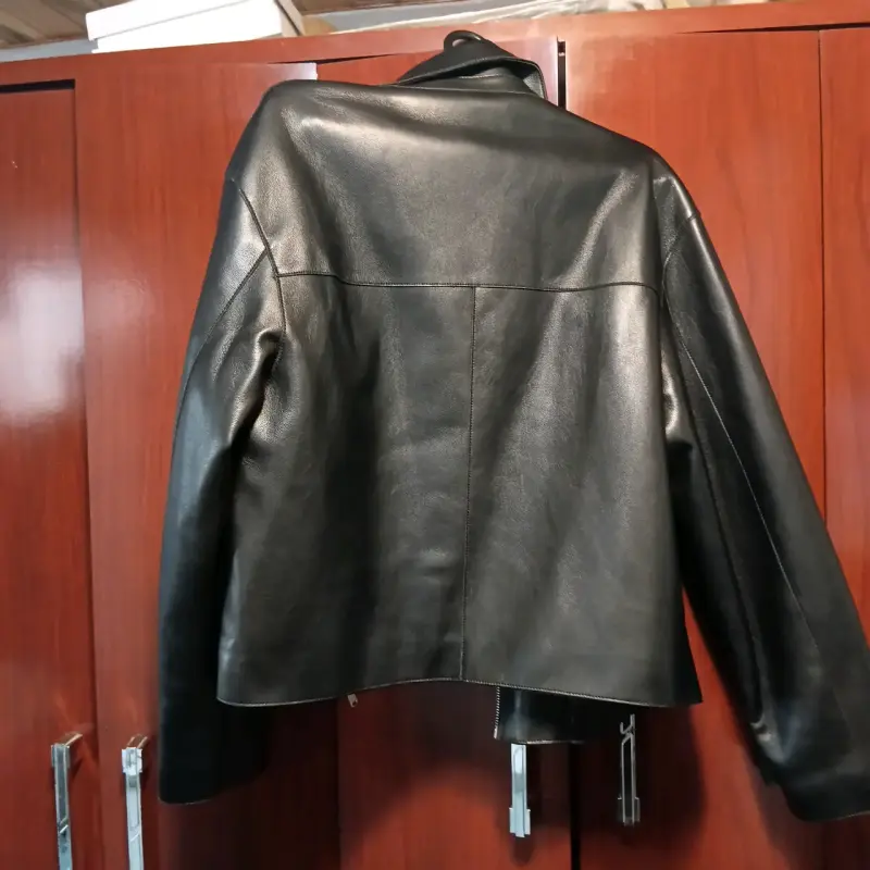 Chaqueta de cuero negra MNG para mujer - 3
