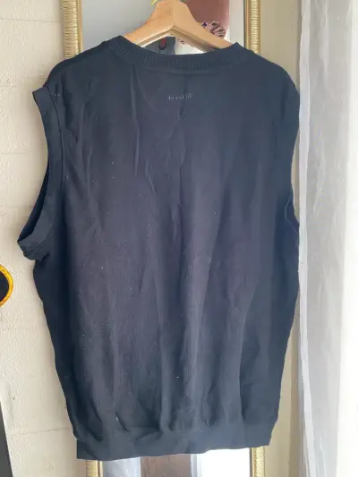Chaleco sin mangas negro para hombre - miniatura 3