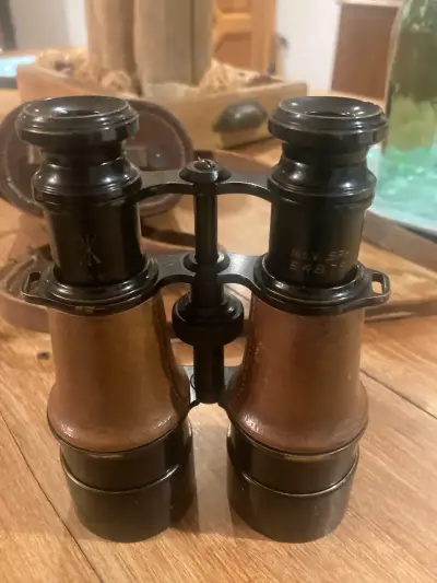 Binoculares originales del ejército británico 1918 - miniatura 2