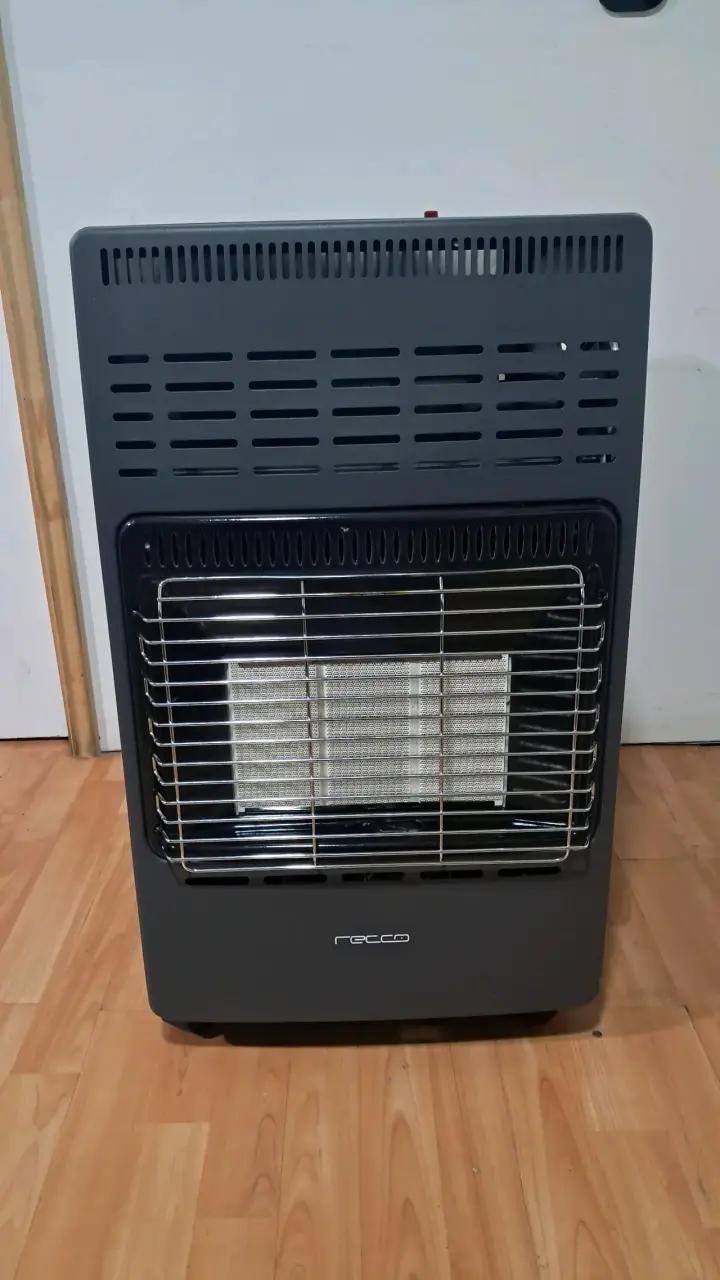 Estufa a gas Recco portátil con ruedas - 1