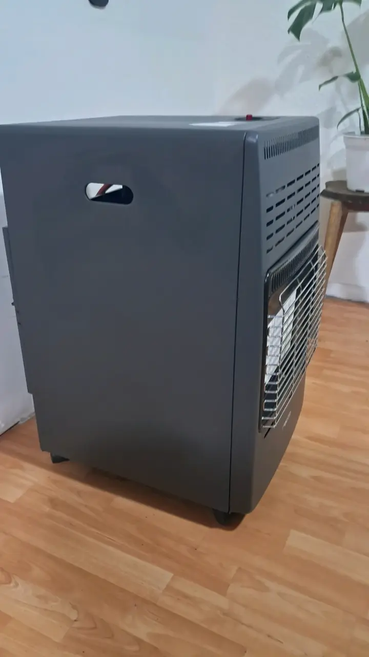 Estufa a gas Recco portátil con ruedas - 2