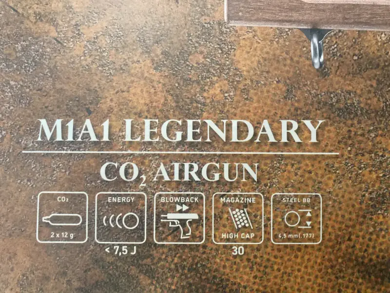 Réplica de subfusil de aire Legends M1A1 - 3