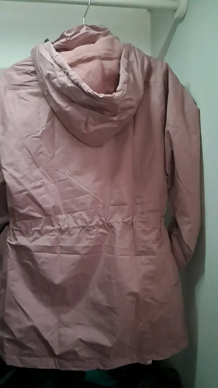 Chaqueta impermeable rosa Uppii para mujer - 2
