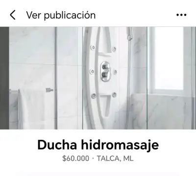 Ducha hidromasaje moderna para baño - miniatura 1