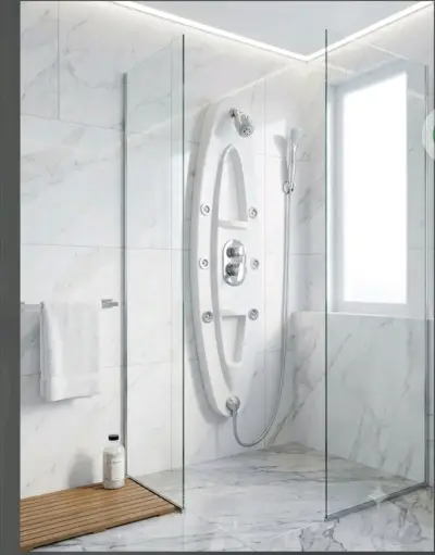 Ducha hidromasaje moderna para baño - miniatura 2