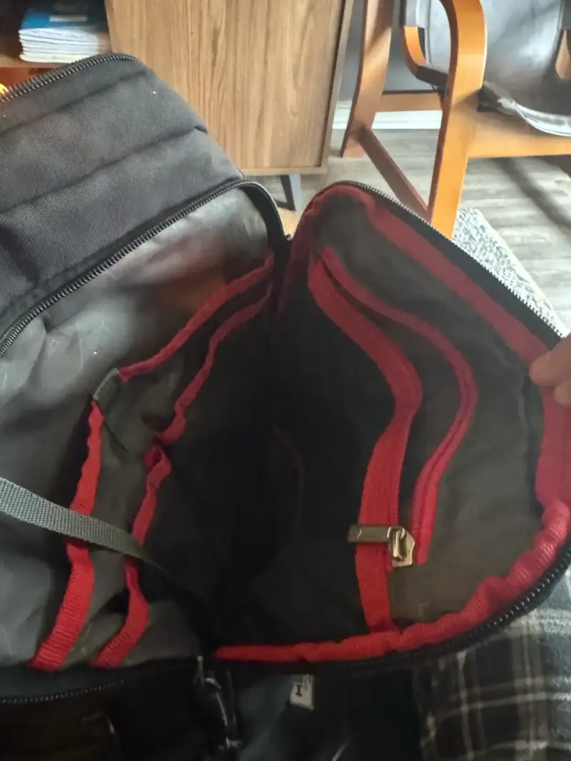 Mochila negra Head con múltiples compartimentos - 6