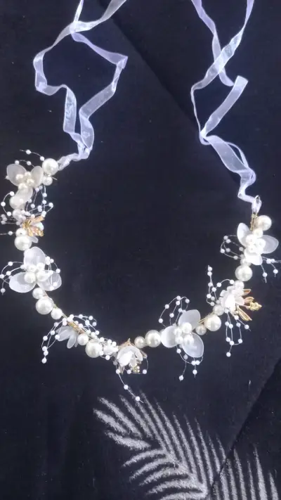Vestido de bautizo blanco con encaje - miniatura 5