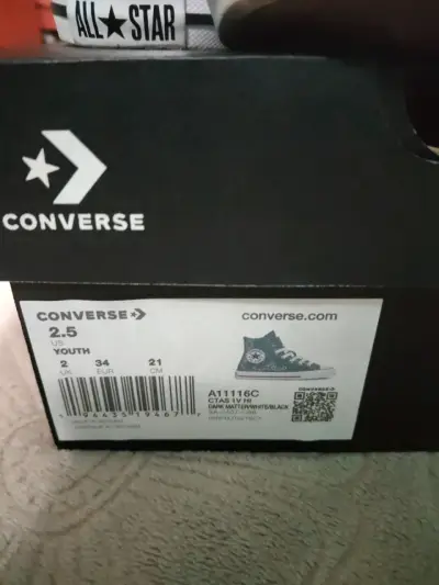 Zapatillas Converse All Star con brillo para jóvenes - miniatura 3