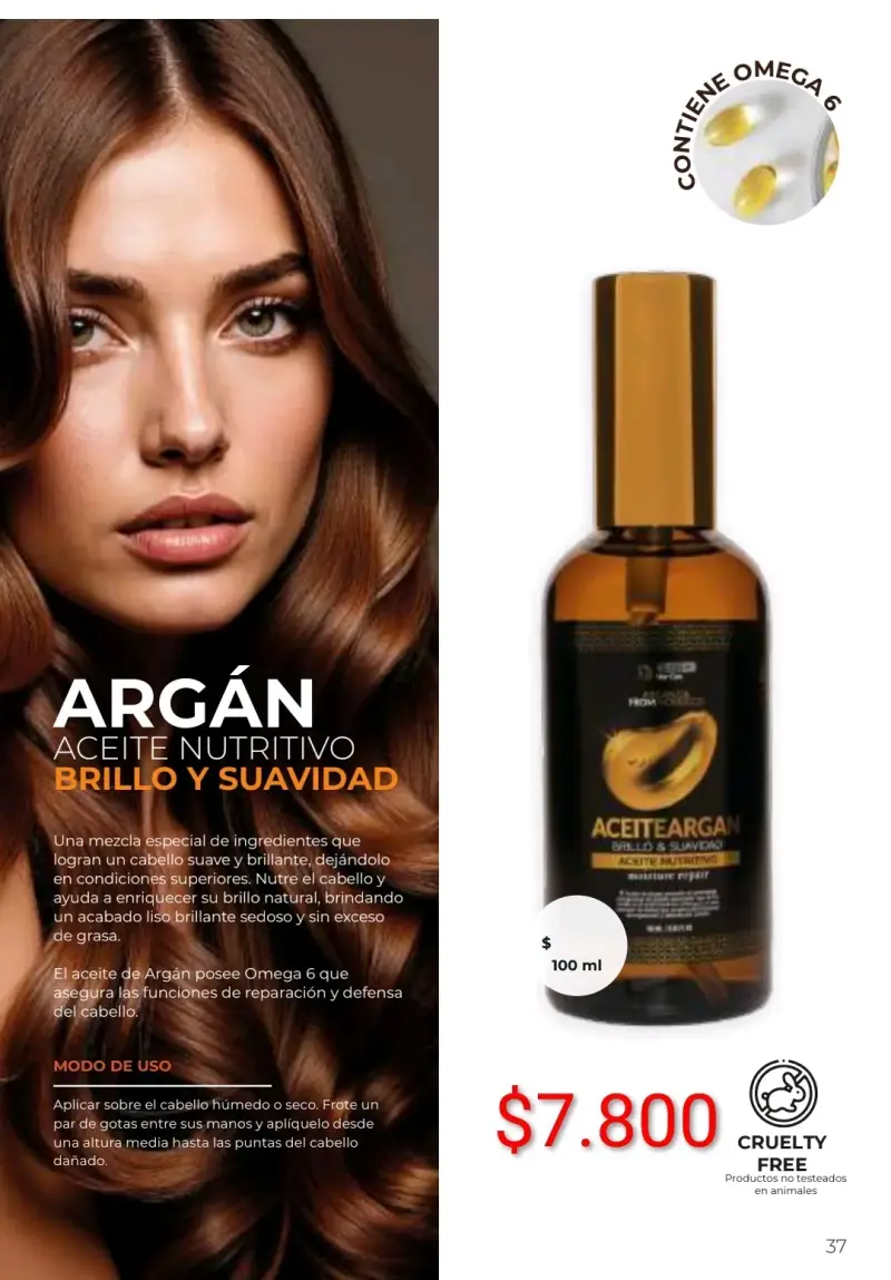 Aceite de Argán Nutritivo para el Cabello 100ml