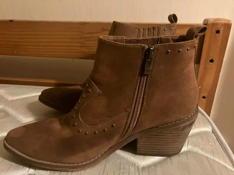 Botines de cuero marrón número 40 - 2