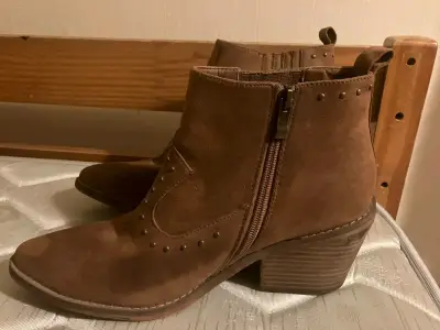 Botines de cuero marrón número 40 - miniatura 3