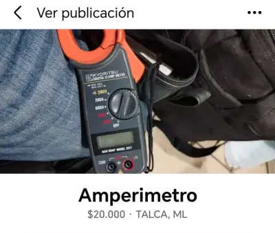Amperímetro Digital Kyoritsu Modelo 2017 - miniatura 1