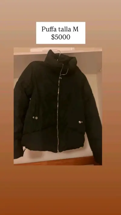 Chaqueta Puffa Negra Talla M - miniatura 1