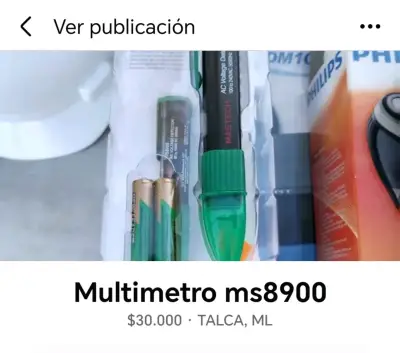 Multímetro Mastech MS8900 con accesorios - miniatura 1