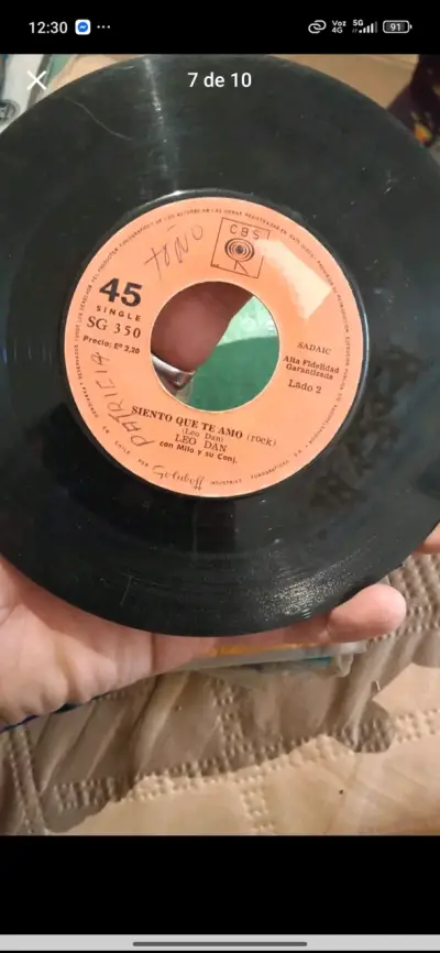 Vinilo Angeles negros, los galos, Leo dan - miniatura 2
