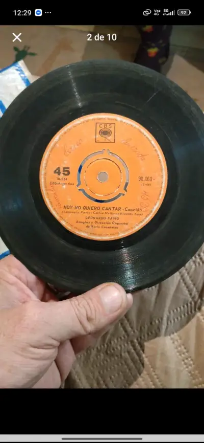 Vinilo Angeles negros, los galos, Leo dan - miniatura 3