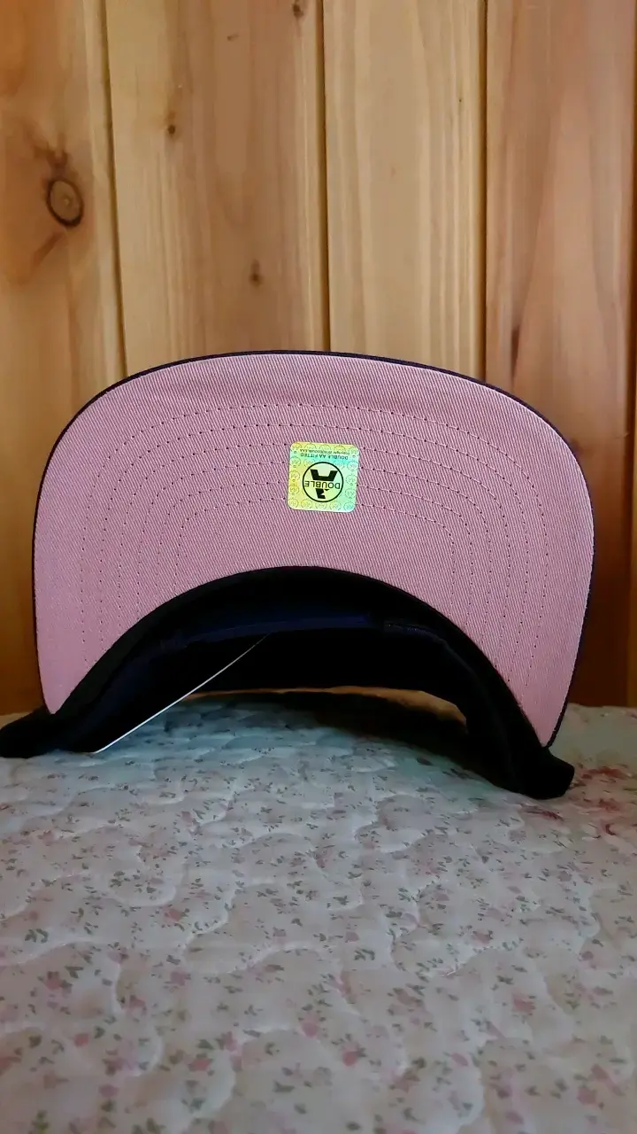 Gorra doble AA, morado con logo bordado - 4