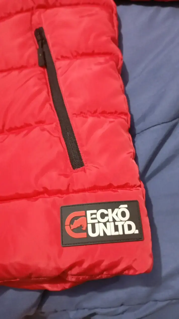 Chaqueta acolchada roja Ecko Unltd con capucha - 2