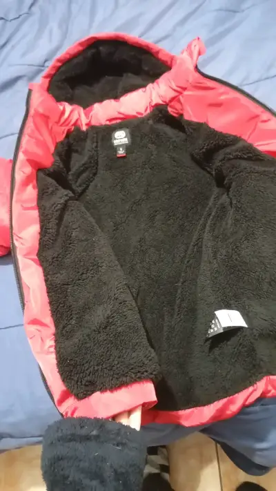 Chaqueta acolchada roja Ecko Unltd con capucha - miniatura 5