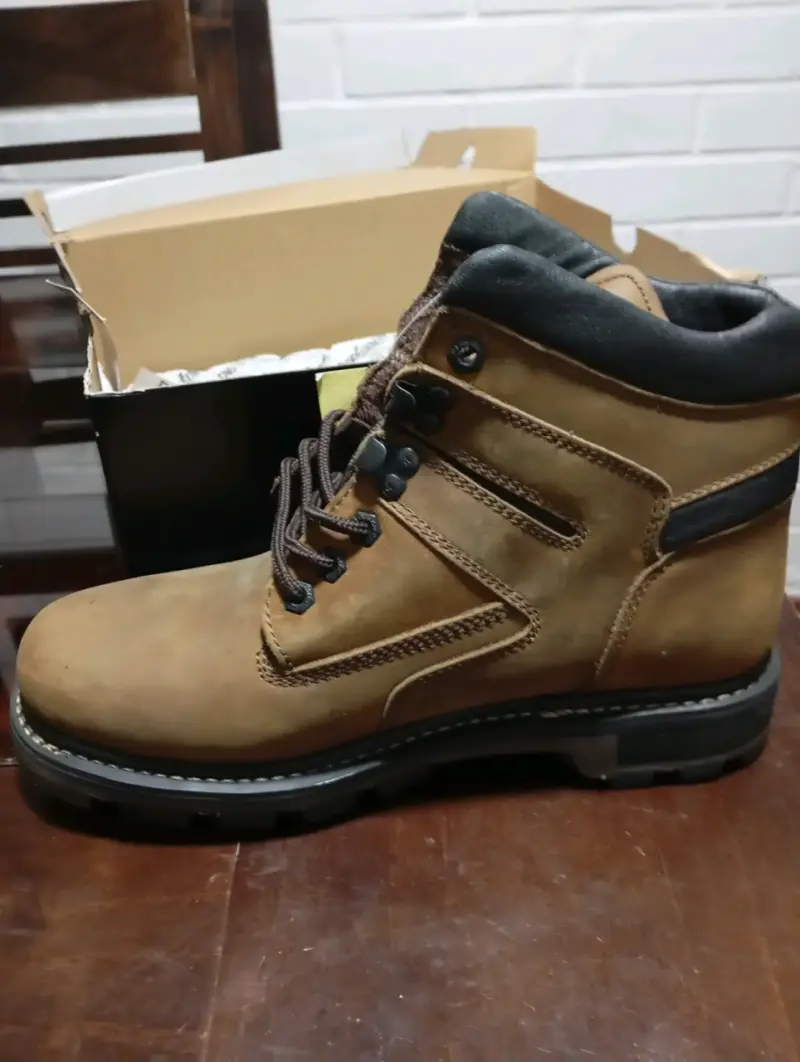 Botas de cuero marrón para hombre con suela antideslizante - 4