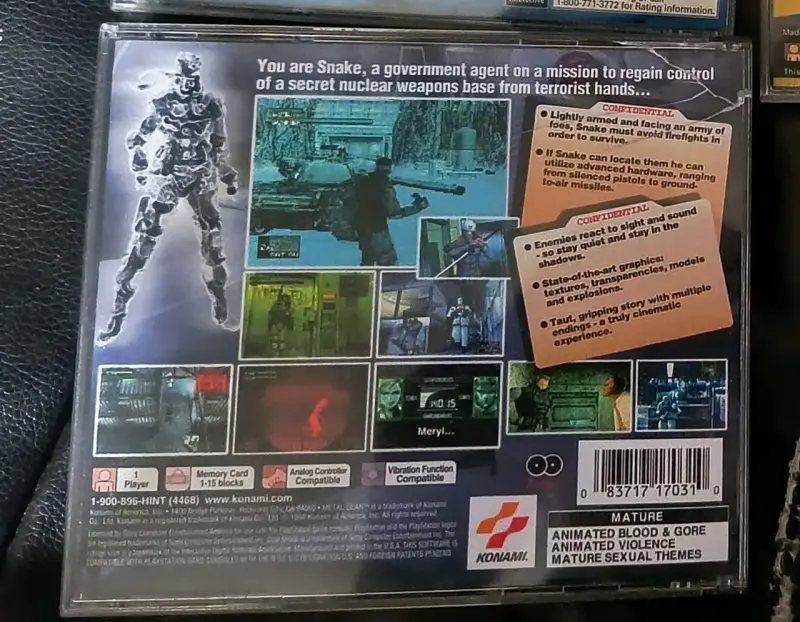 Juego Metal Gear Solid para PlayStation 1 - 3