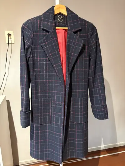 Abrigo a cuadros talla 36 - miniatura 1