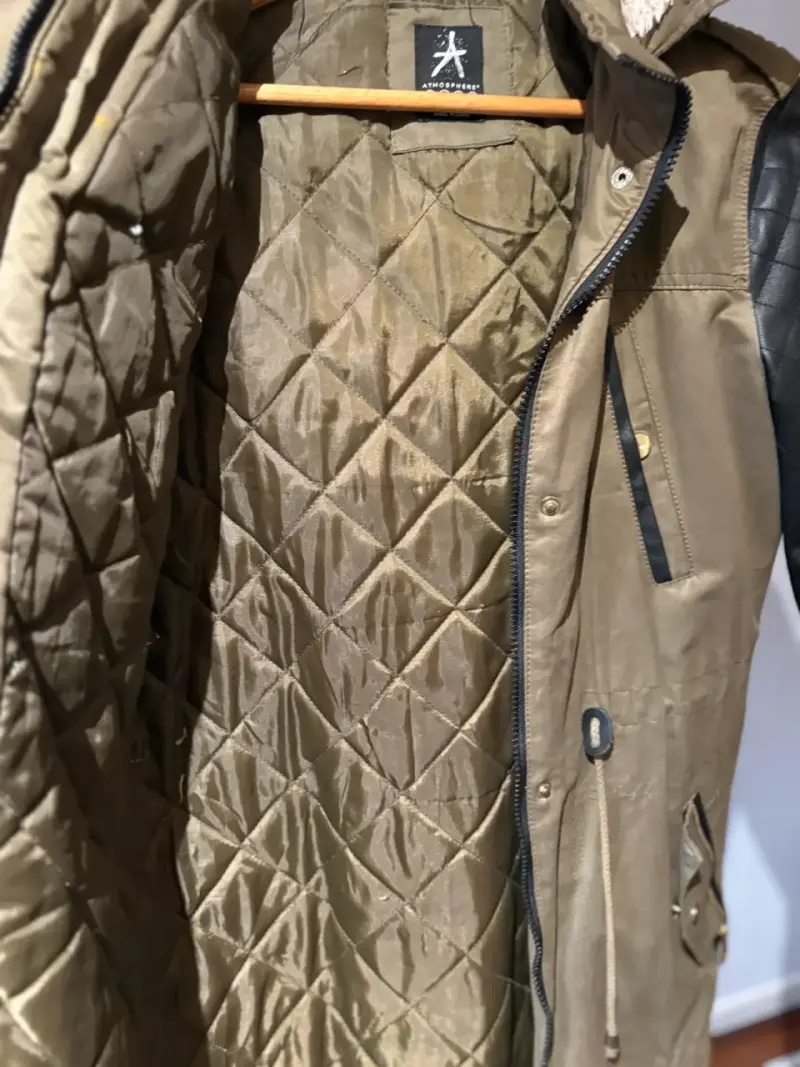 Parka mangas cuero sintét - 2