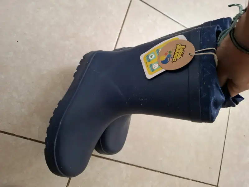 Botas de lluvia infantiles azul marino