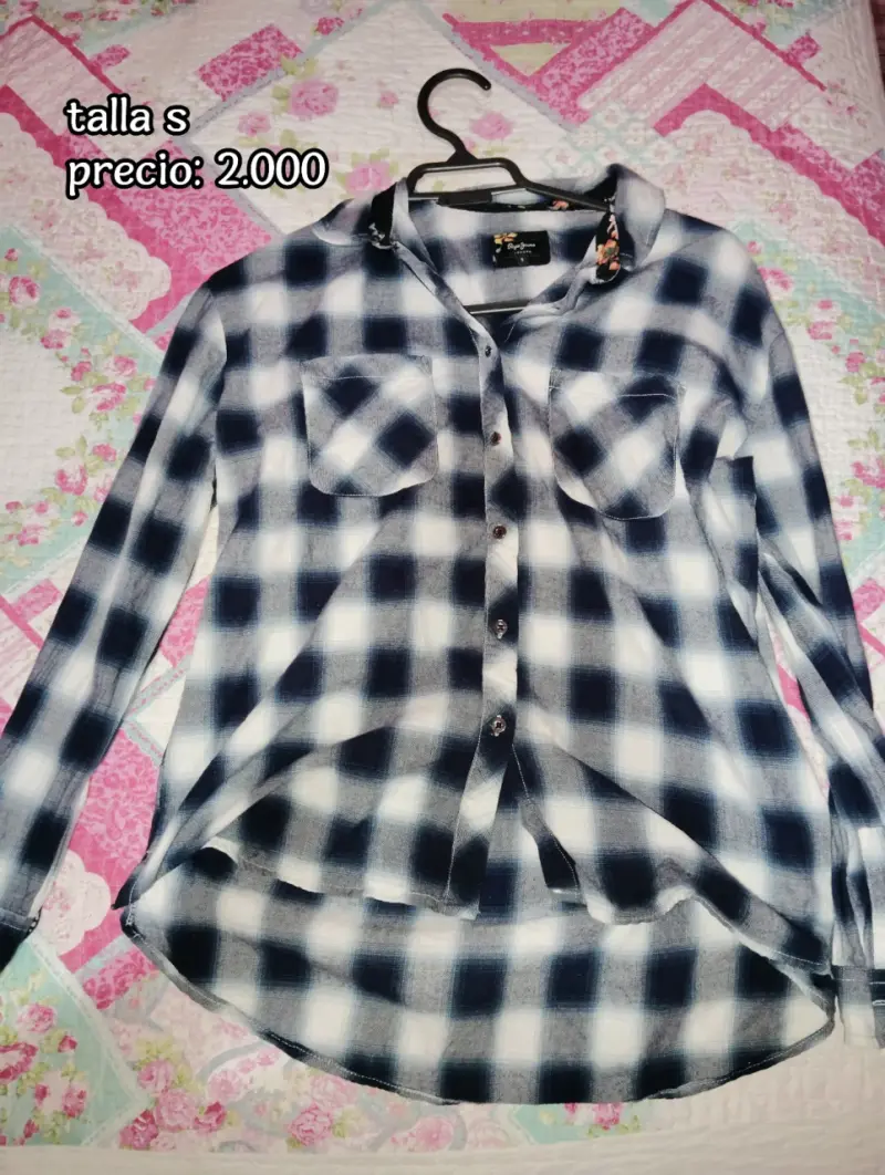 Camisa de cuadros para mujer