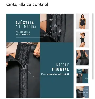 Cinturilla de control ajustable con broche frontal - miniatura 1