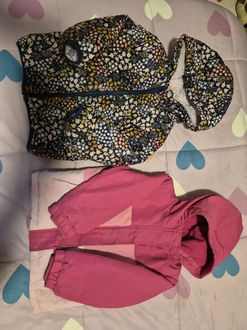 Chaquetas de invierno para niña con capucha - 1